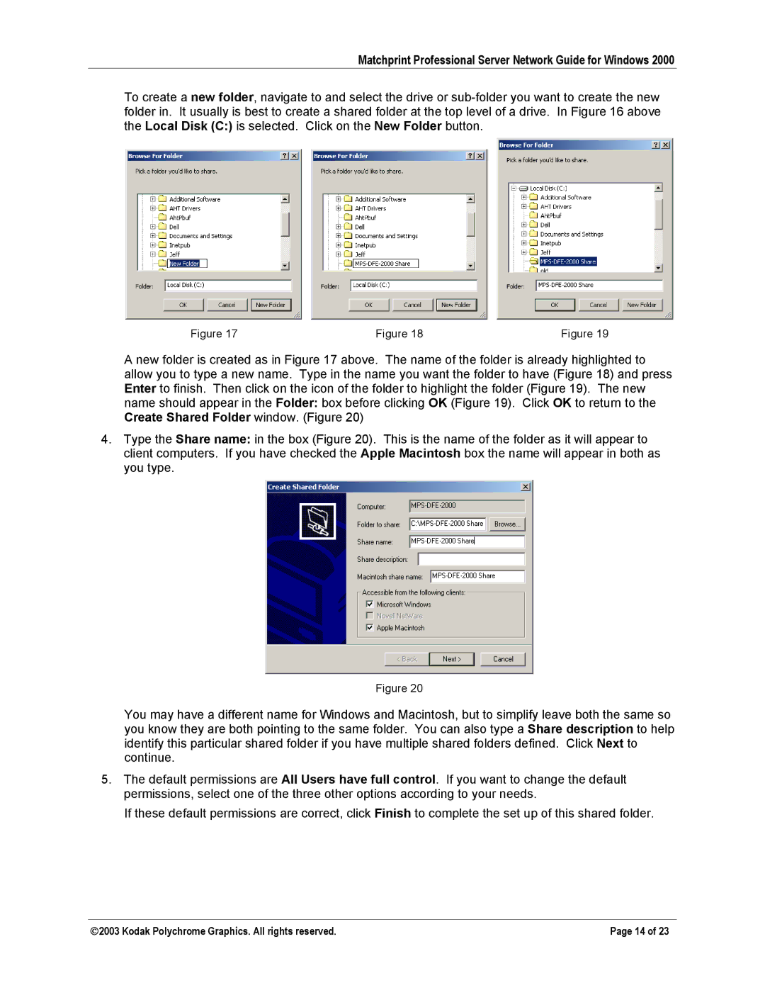 Kodak KY0730483 manual Matchprint Professional Server Network Guide for Windows 