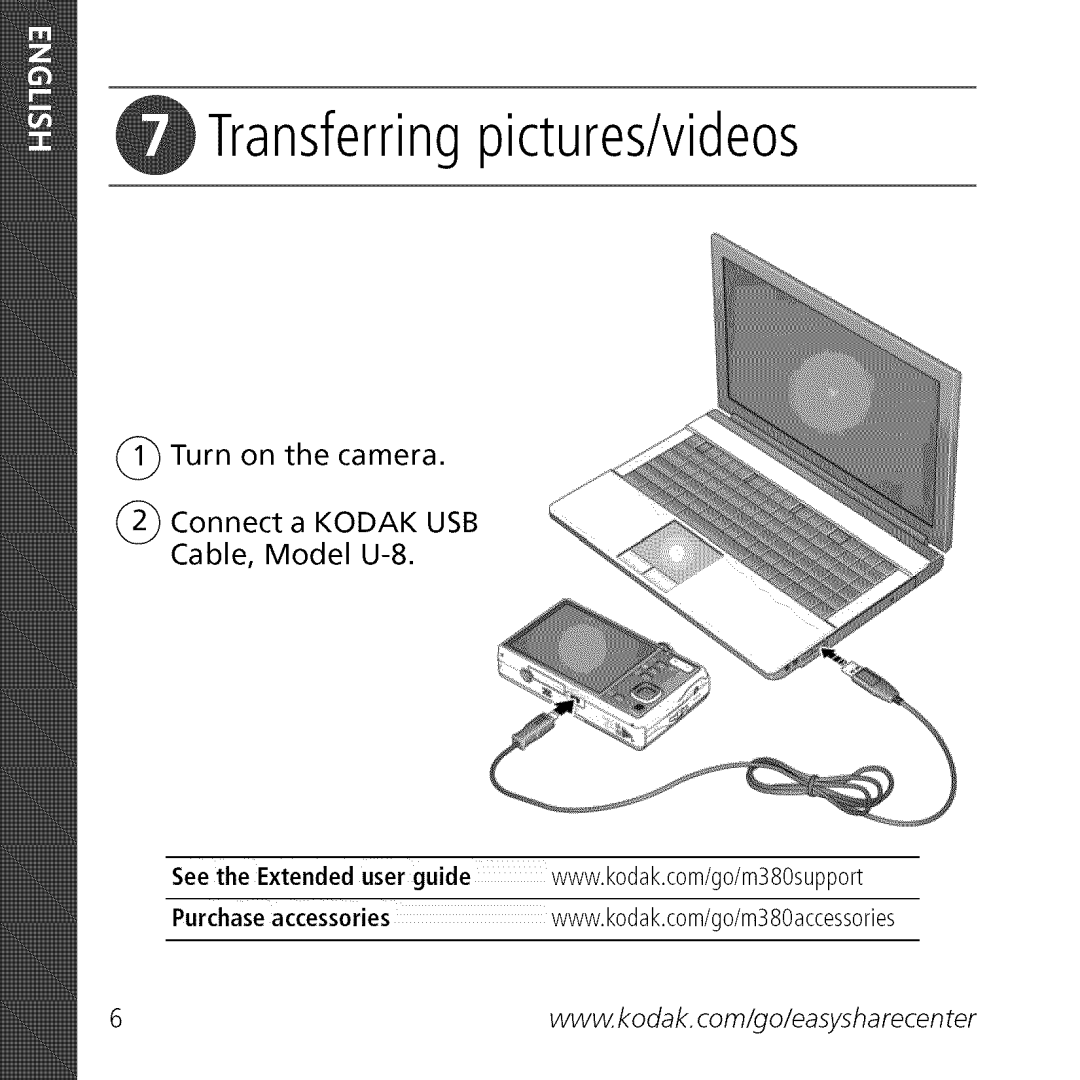 Kodak L0904572, M380 manual Transferringpictures/videos 