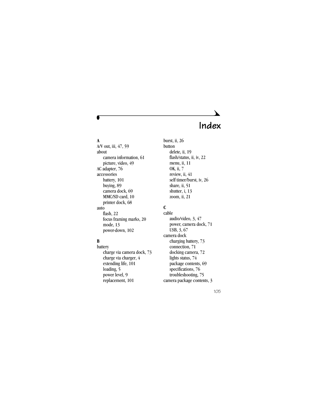 Kodak LS633 manual Index 