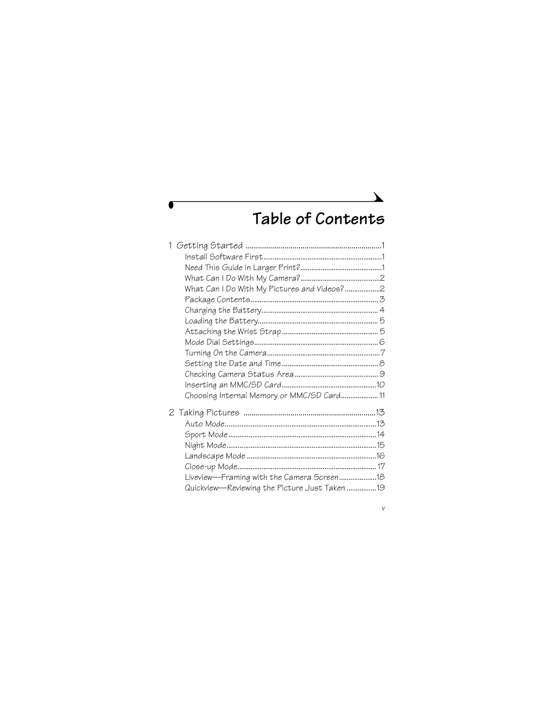 Kodak LS633 manual Table of Contents 