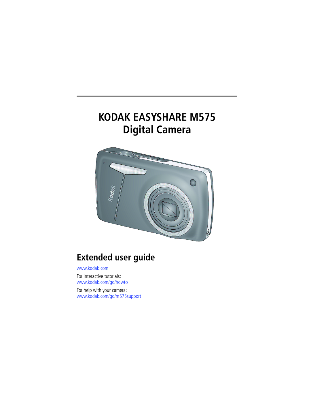 Kodak manual Kodak Easyshare M575, For interactive tutorials For help with your camera 