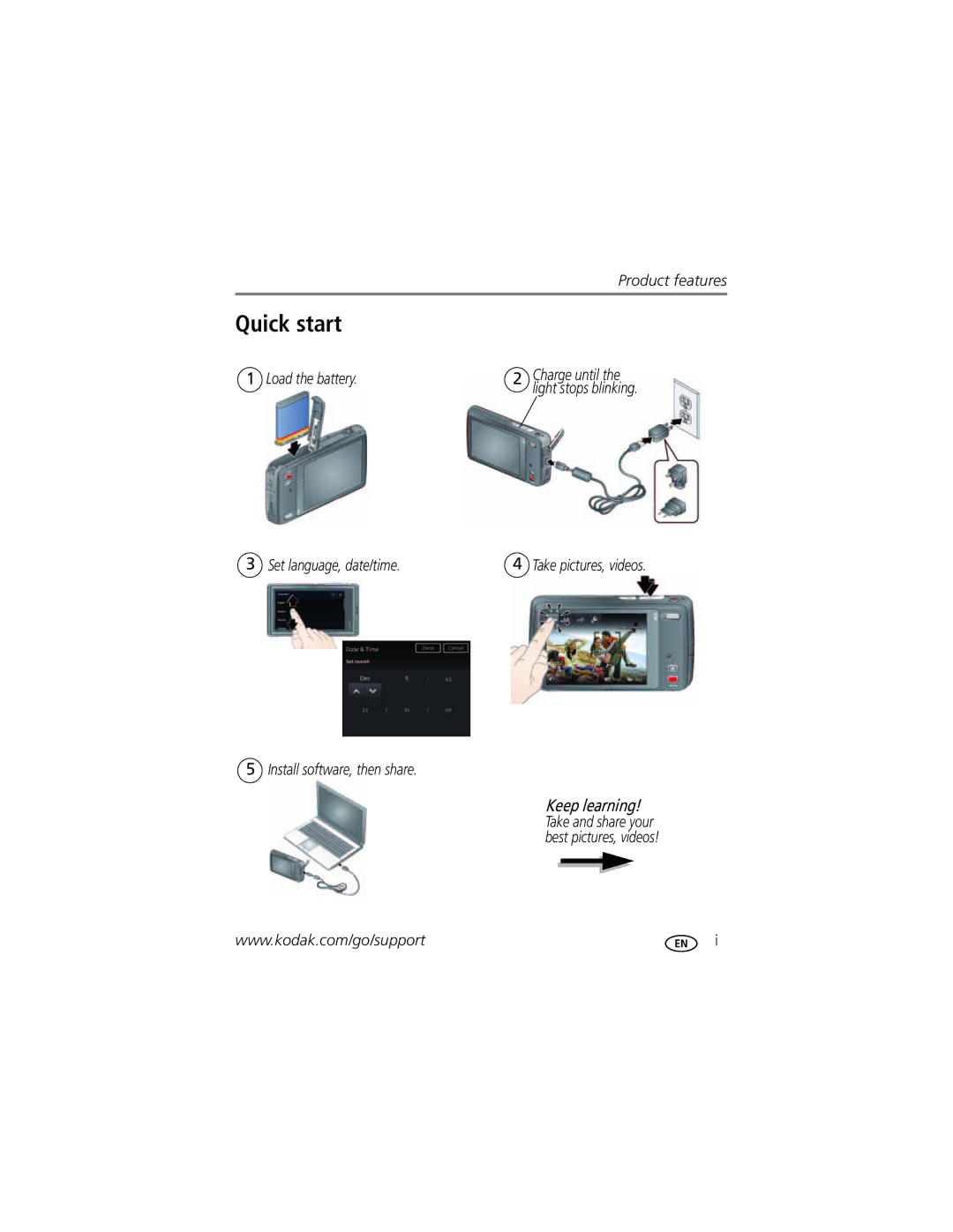 Kodak M577 manual Quick start 