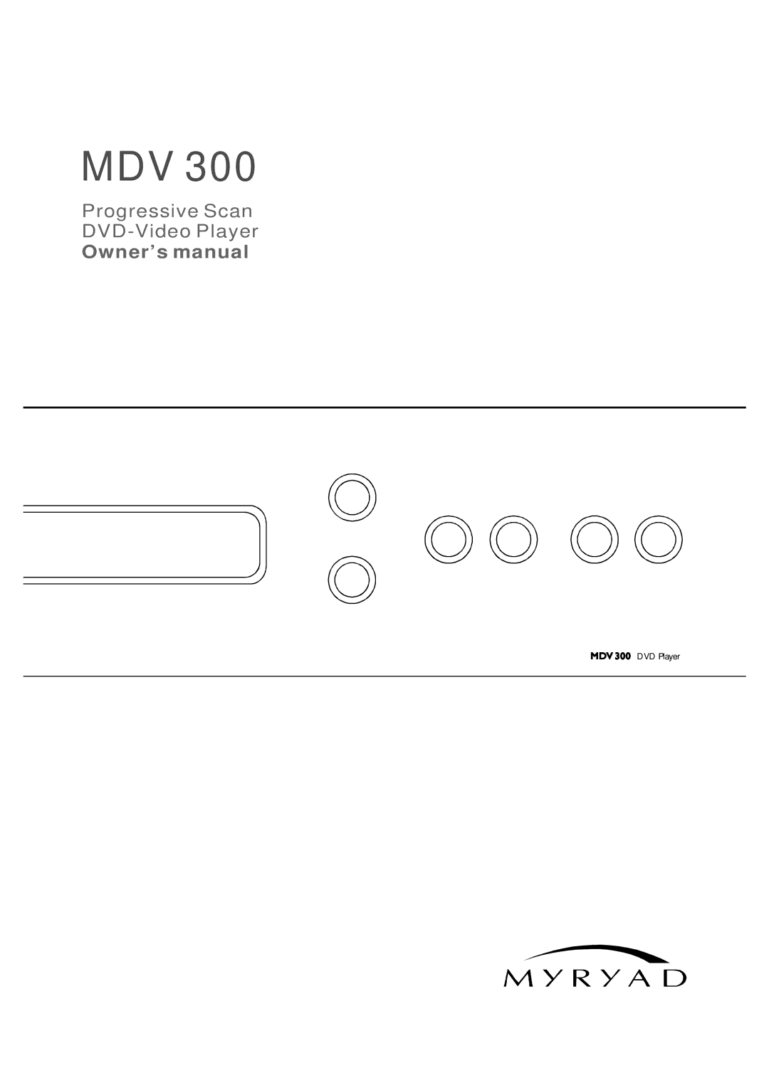 Kodak MDV 300 owner manual Mdv 