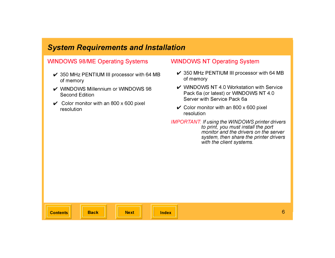 Kodak ML-500 manual Windows 98/ME Operating Systems, Windows NT Operating System 