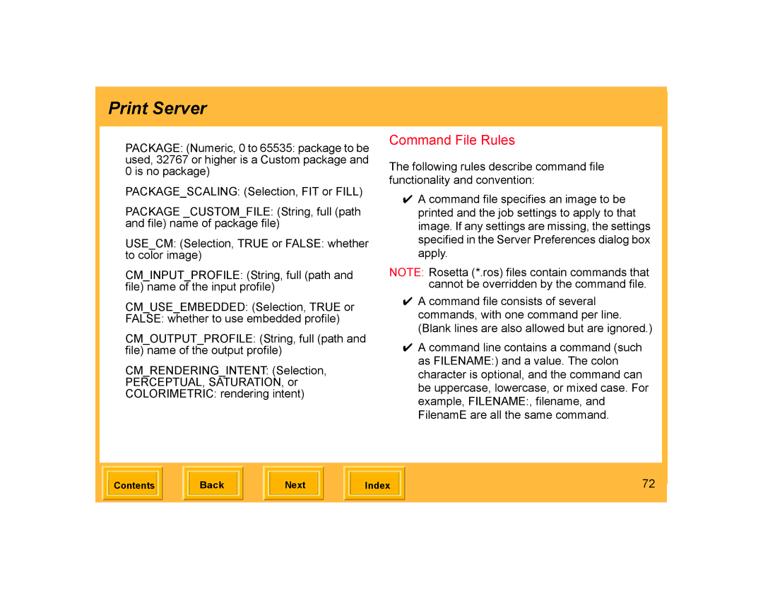 Kodak ML-500 manual Command File Rules 