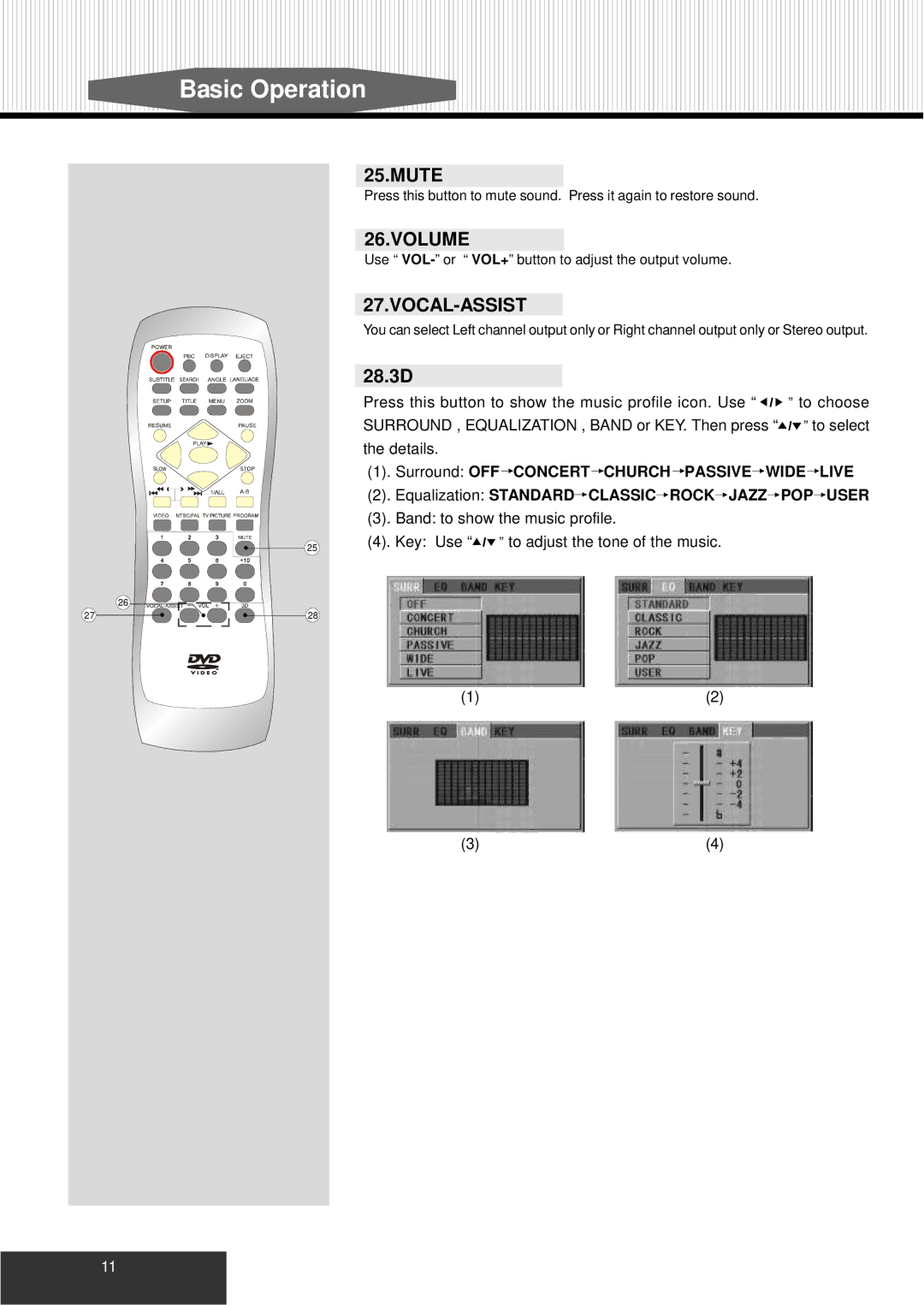 Kodak P460 manual Mute, Volume, Vocal-Assist 