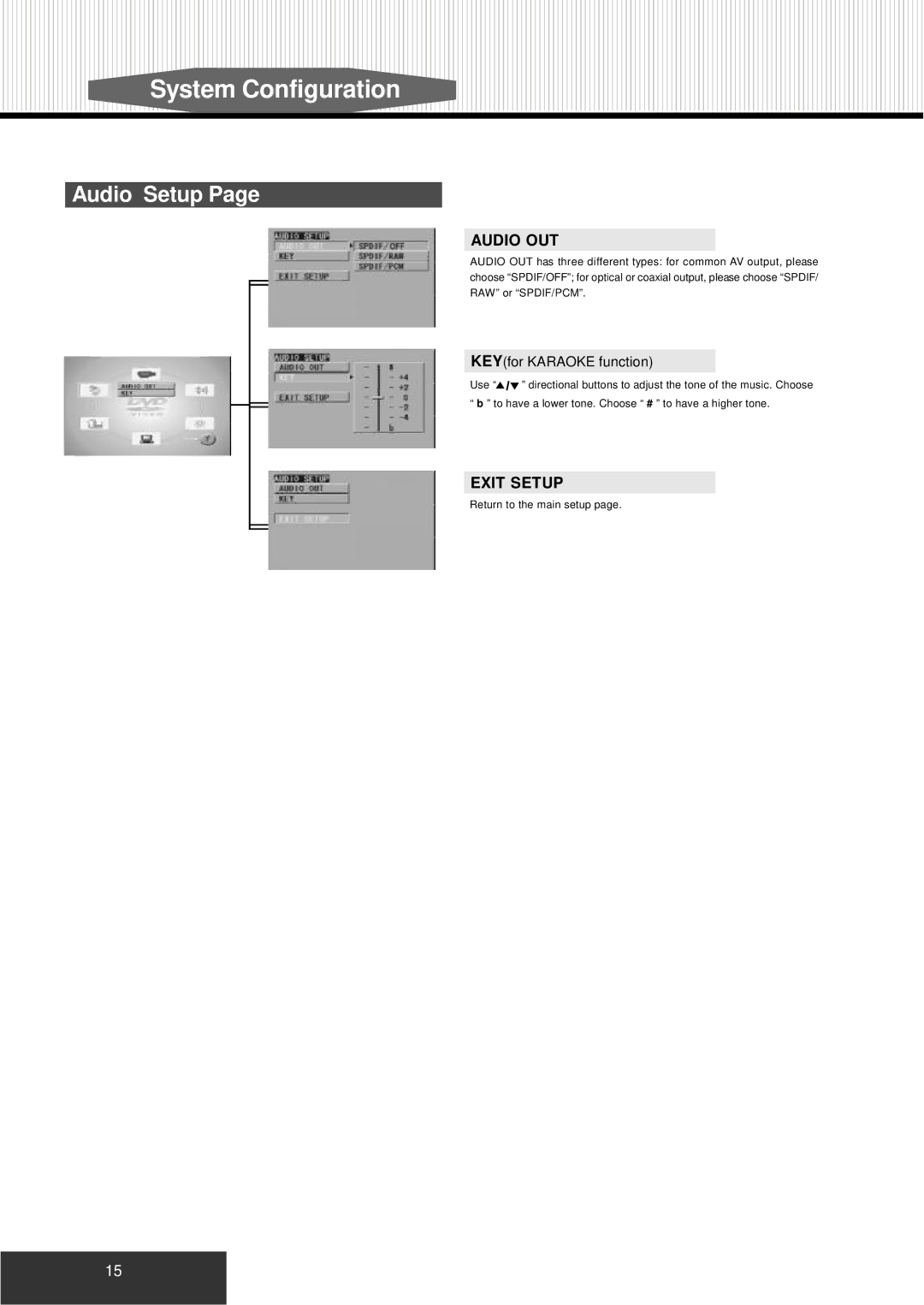 Kodak P460 manual Audio Setup, Audio OUT 