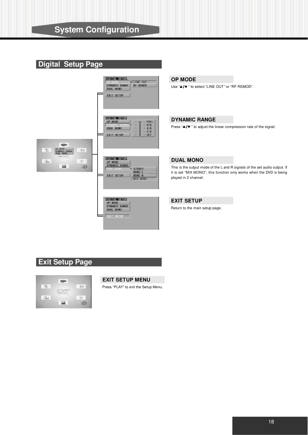 Kodak P460 manual Digital Setup, Exit Setup 