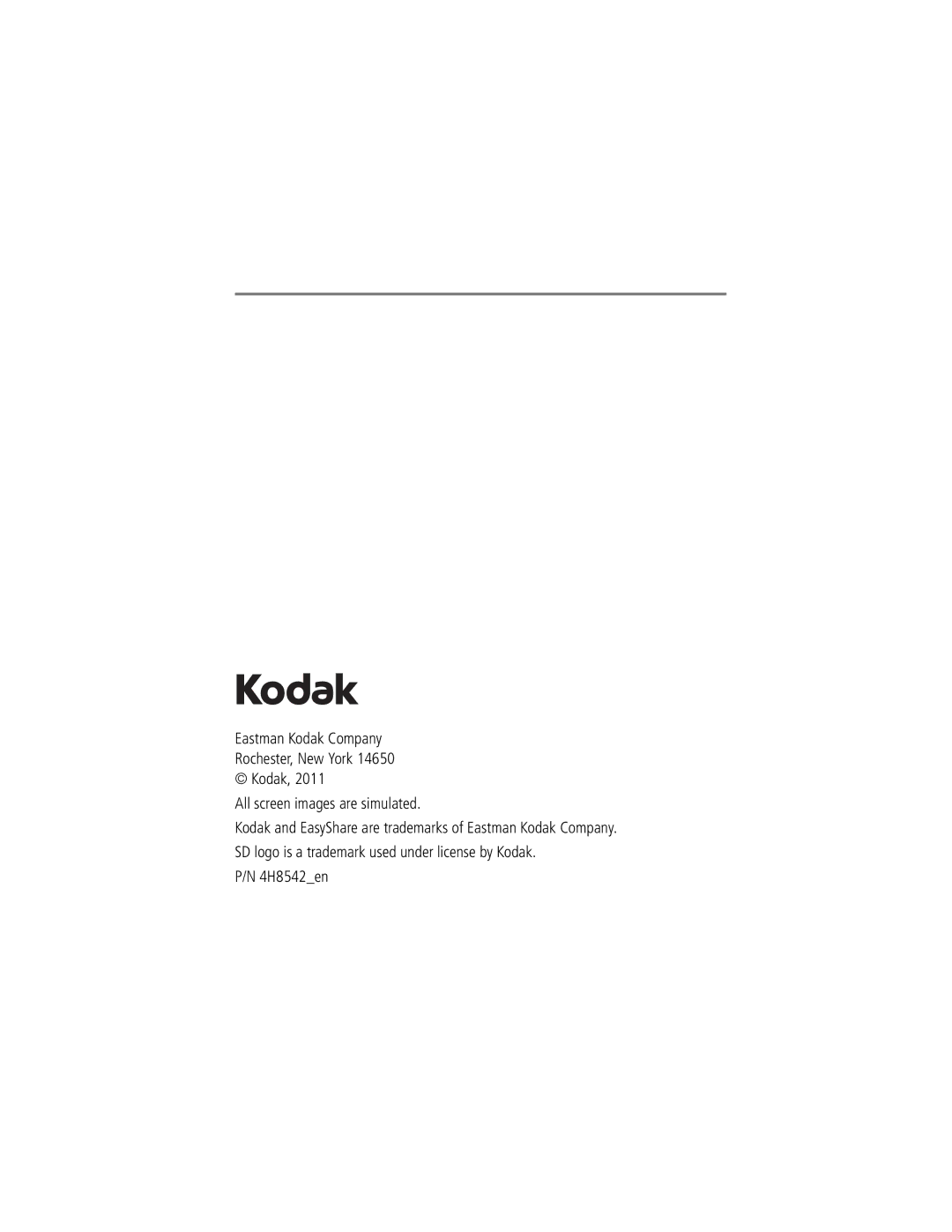 Kodak P76 manual 