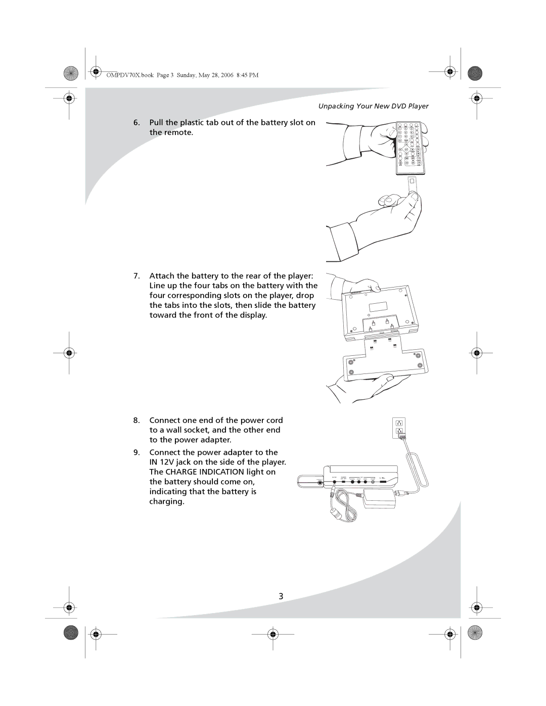 Kodak PDV-70X user manual Unpacking Your New DVD Player 