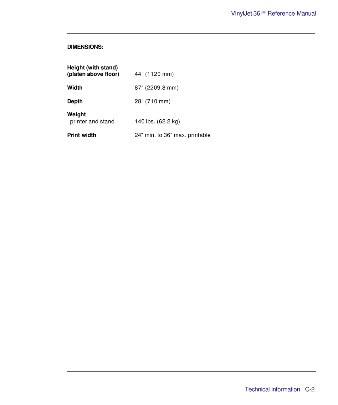 Kodak Printe manual Technical information C-2 