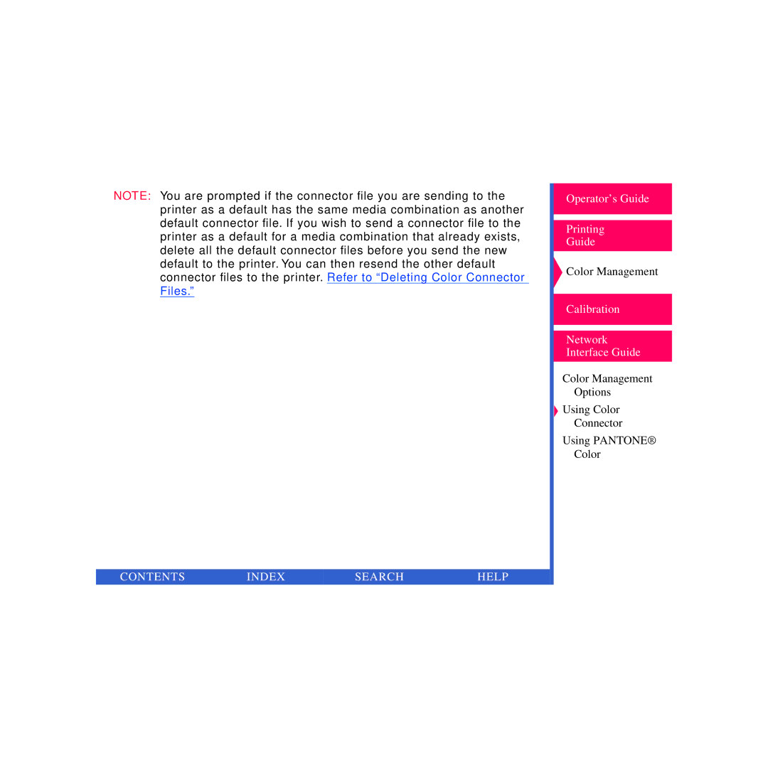 Kodak Printer manual Contents Index Search Help 