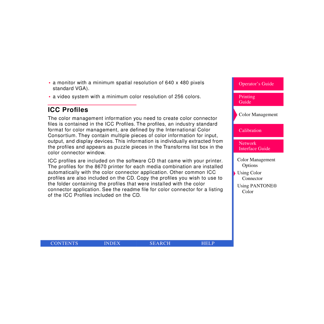 Kodak Printer manual ICC Proﬁles 