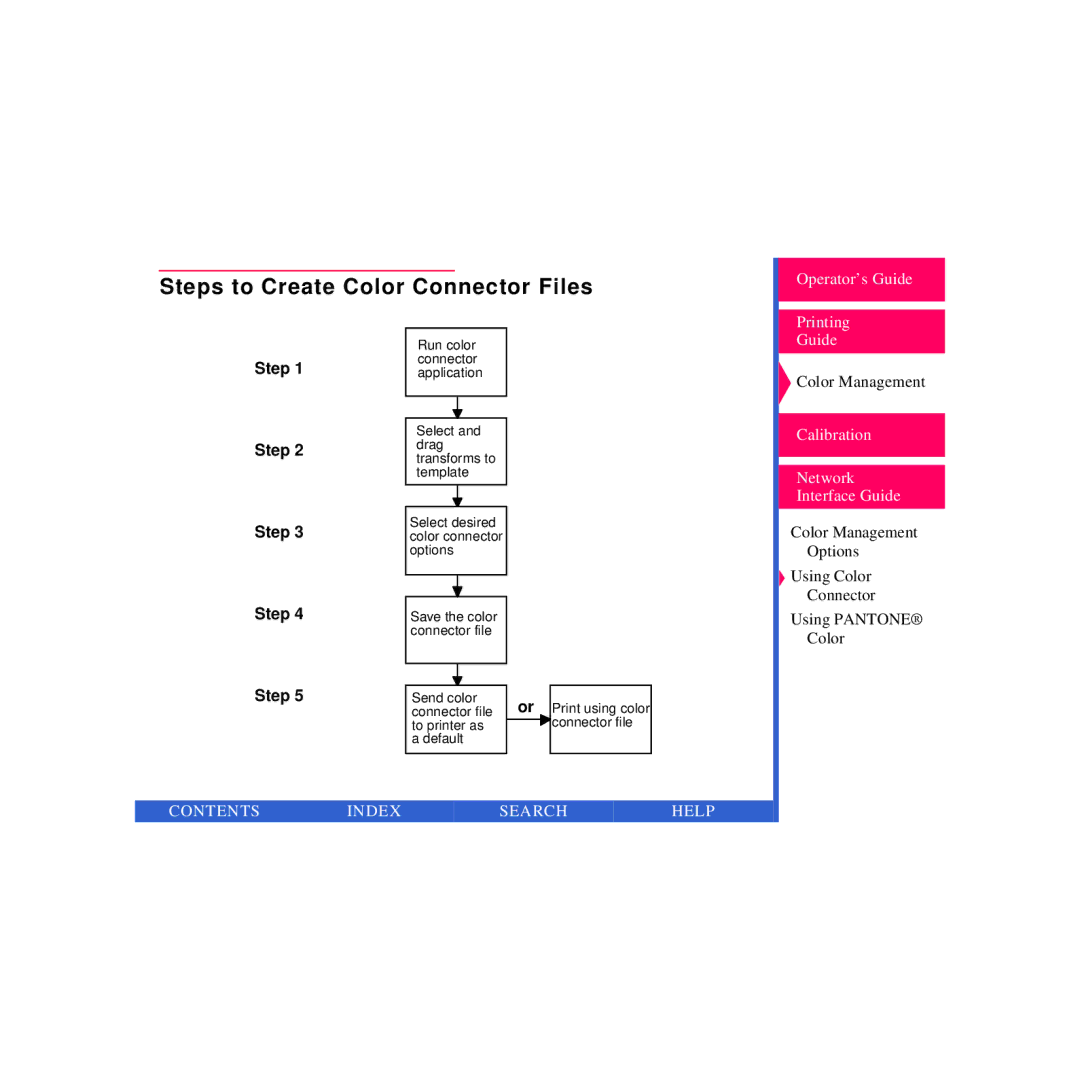 Kodak Printer manual Steps to Create Color Connector Files 