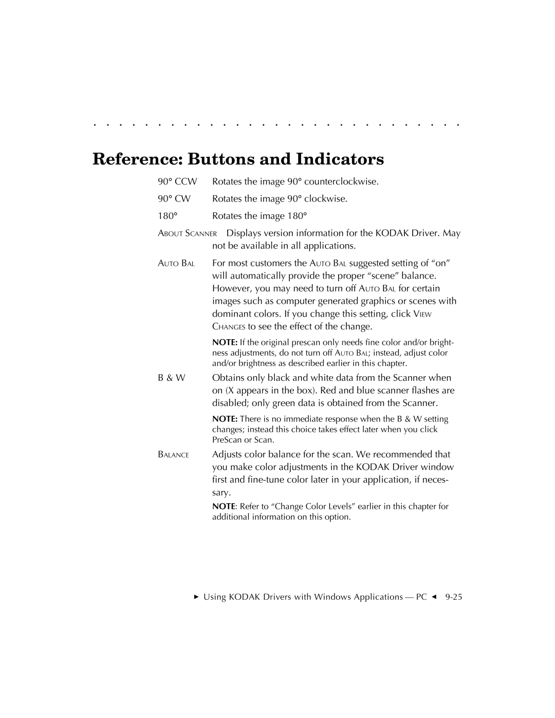 Kodak RFS 3570 user manual Reference Buttons and Indicators 