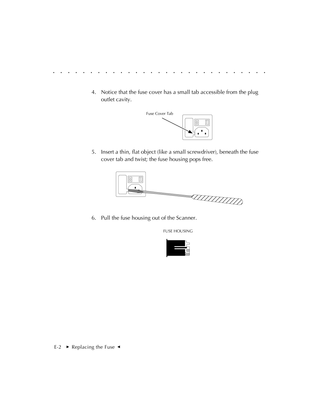 Kodak RFS 3570 user manual  Replacing the Fuse G 