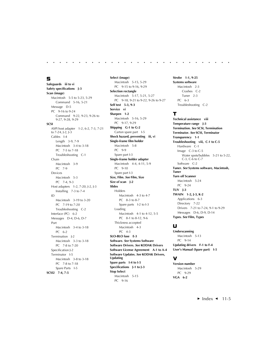 Kodak RFS 3570 user manual Scsi 