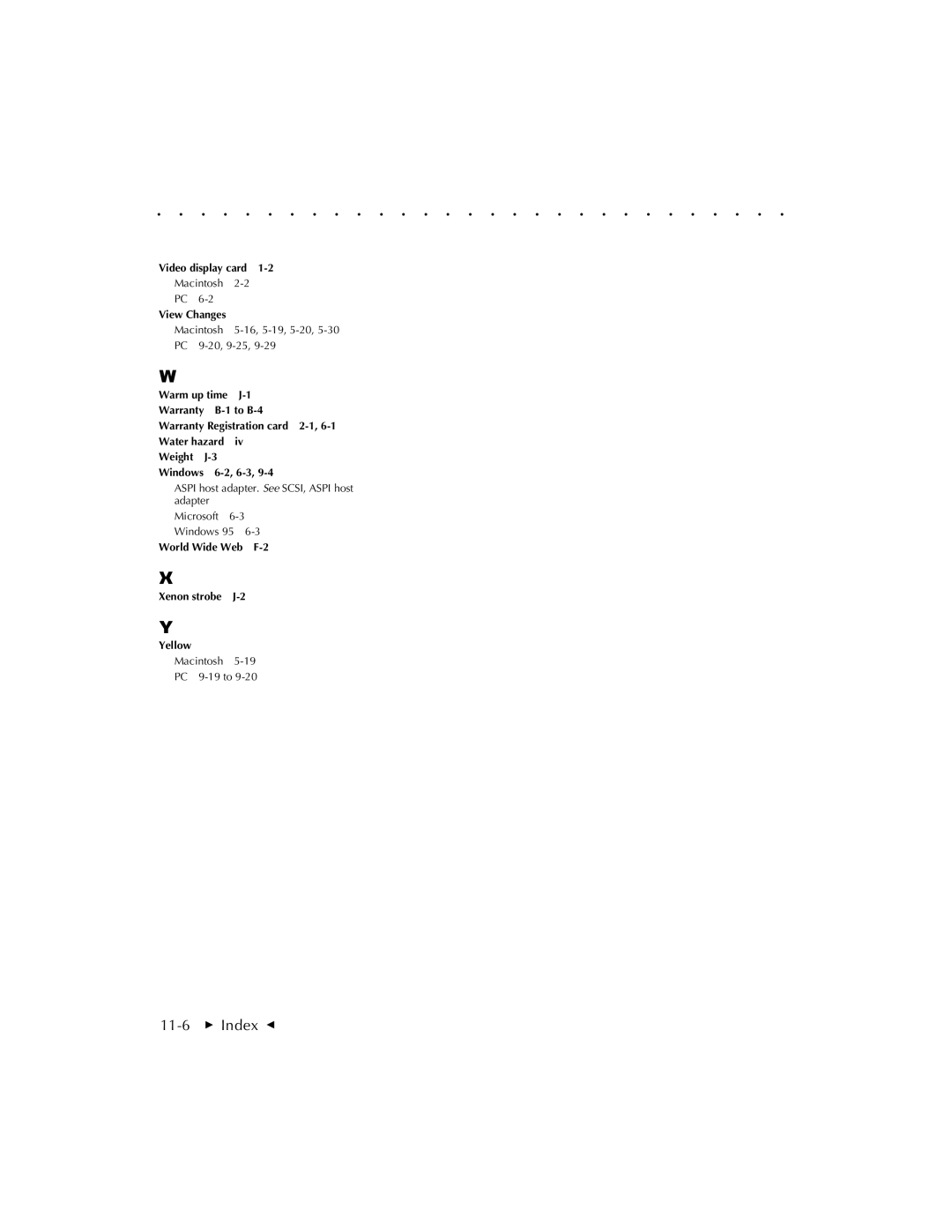 Kodak RFS 3570 user manual 11-6  Index G 