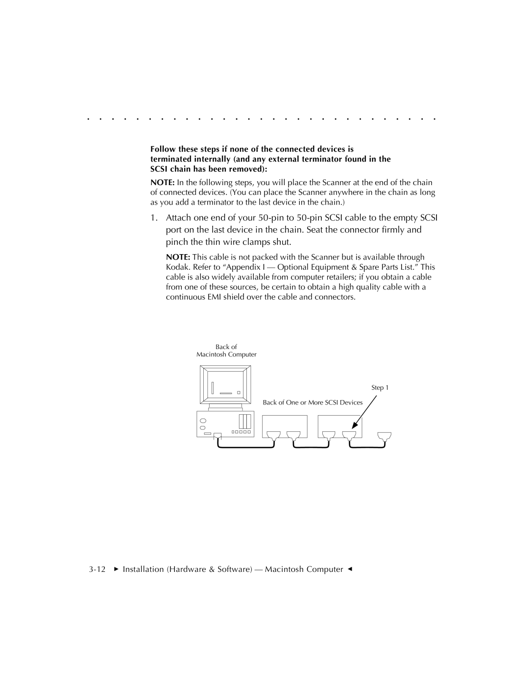 Kodak RFS 3570 user manual 12  Installation Hardware & Software Macintosh Computer G 