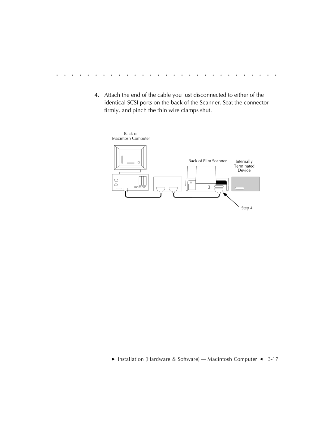 Kodak RFS 3570 user manual Back Macintosh Computer Back of Film Scanner 