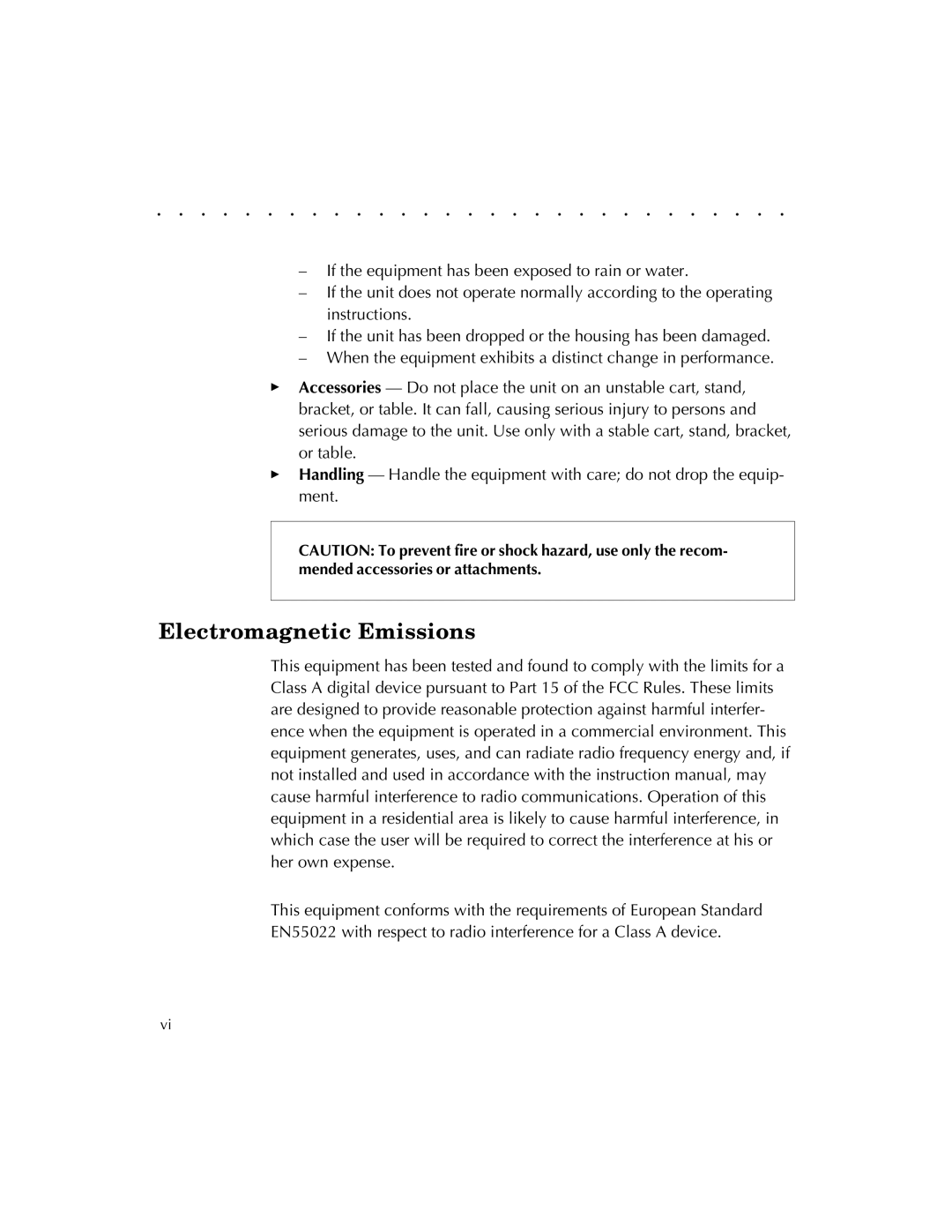 Kodak RFS 3570 user manual Electromagnetic Emissions 