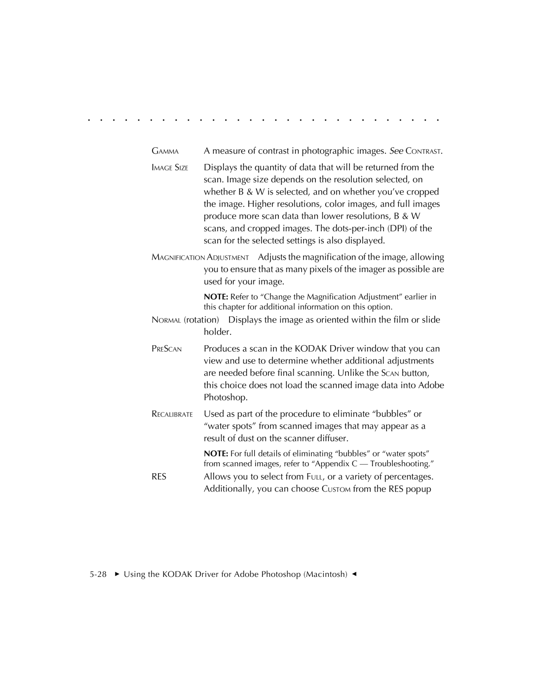 Kodak RFS 3570 user manual Res 