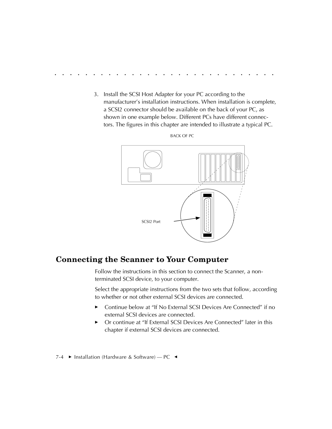 Kodak RFS 3570 user manual Back of PC 