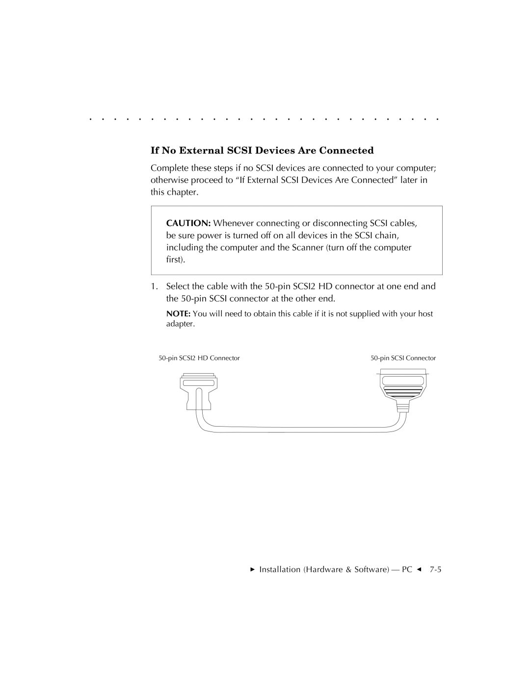 Kodak RFS 3570 user manual Pin SCSI2 HD Connector 