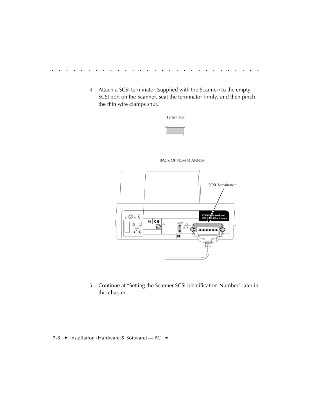 Kodak RFS 3570 user manual Terminator 