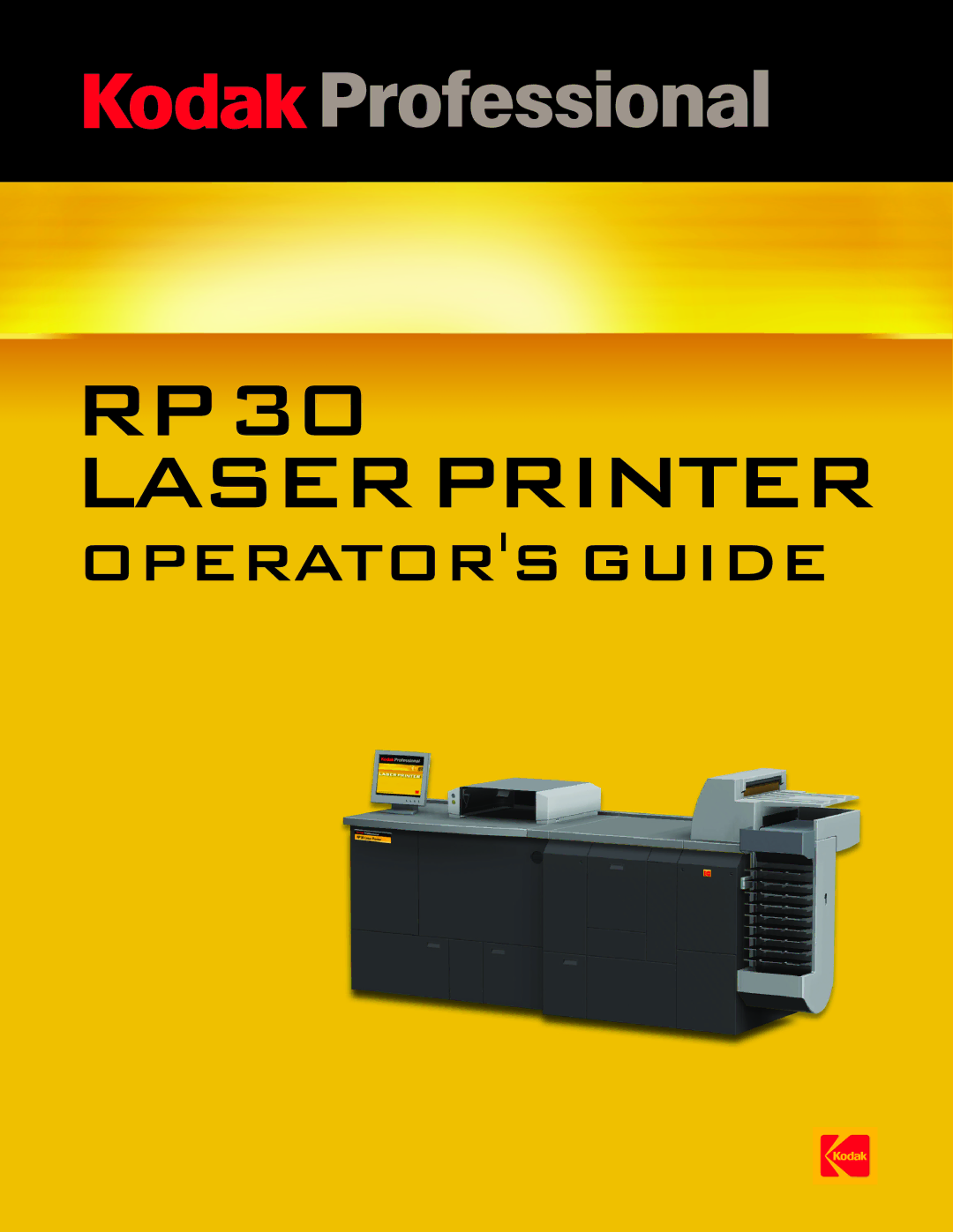 Kodak RP 30 manual Laserprinter 