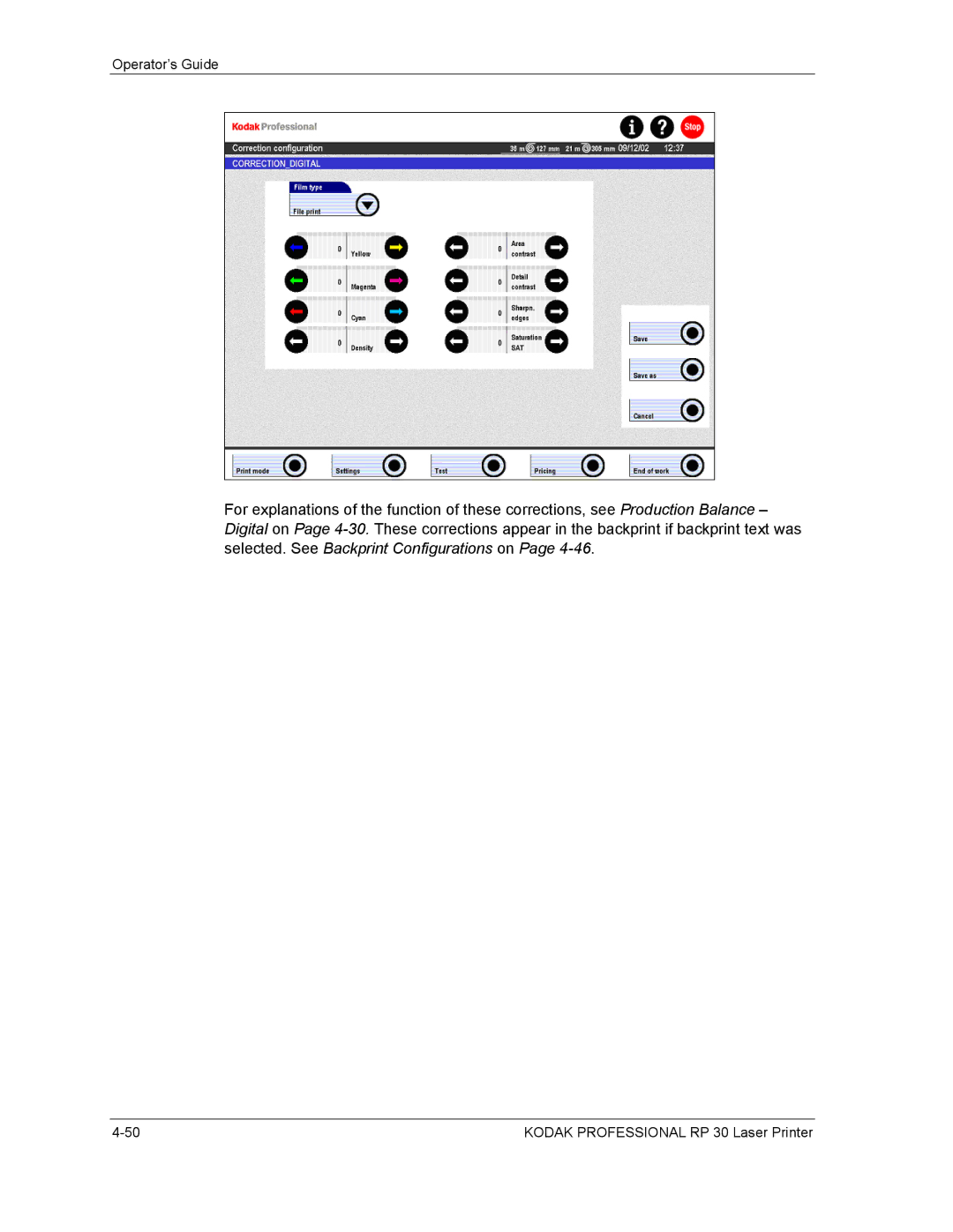 Kodak RP 30 manual Operator’s Guide 