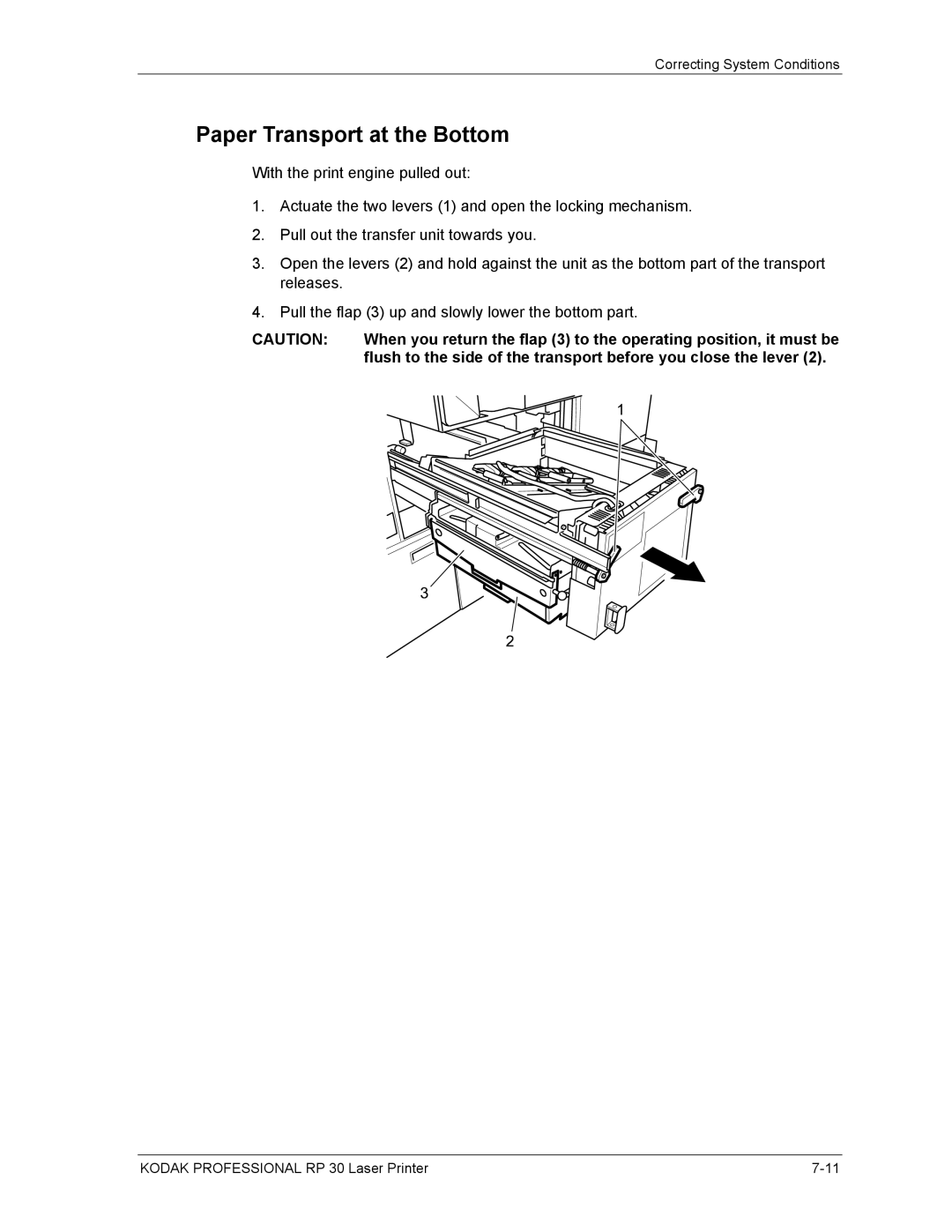 Kodak RP 30 manual Paper Transport at the Bottom 