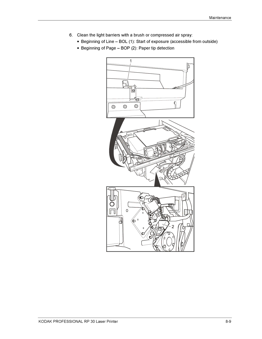 Kodak RP 30 manual Maintenance 