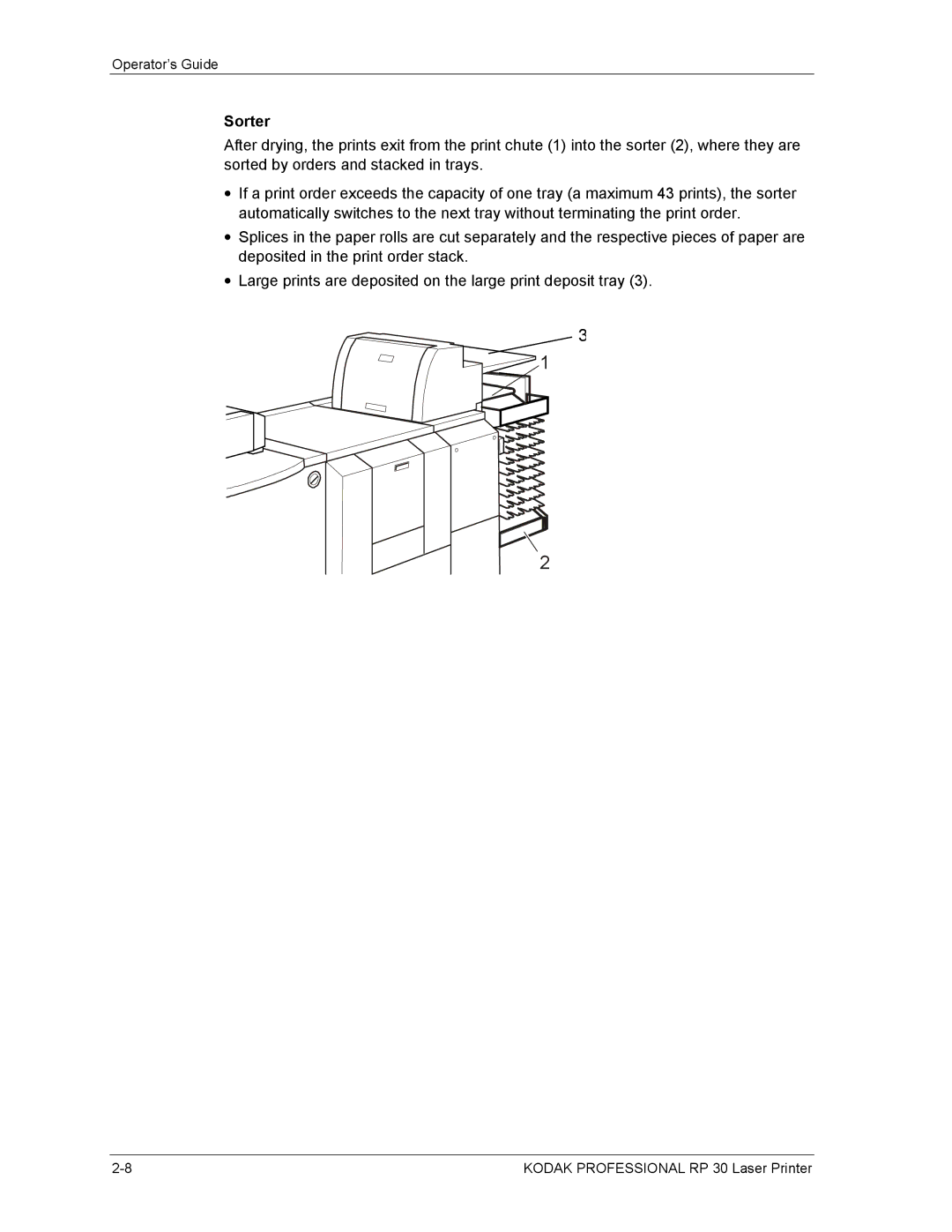 Kodak RP 30 manual Sorter 