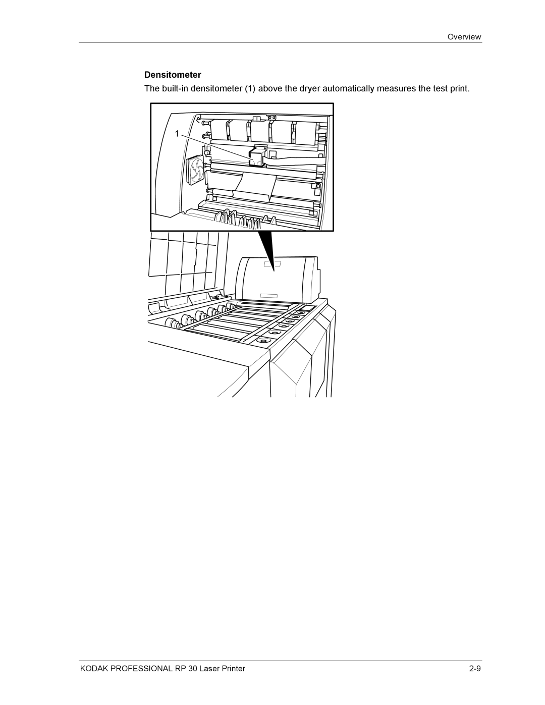 Kodak RP 30 manual Densitometer 