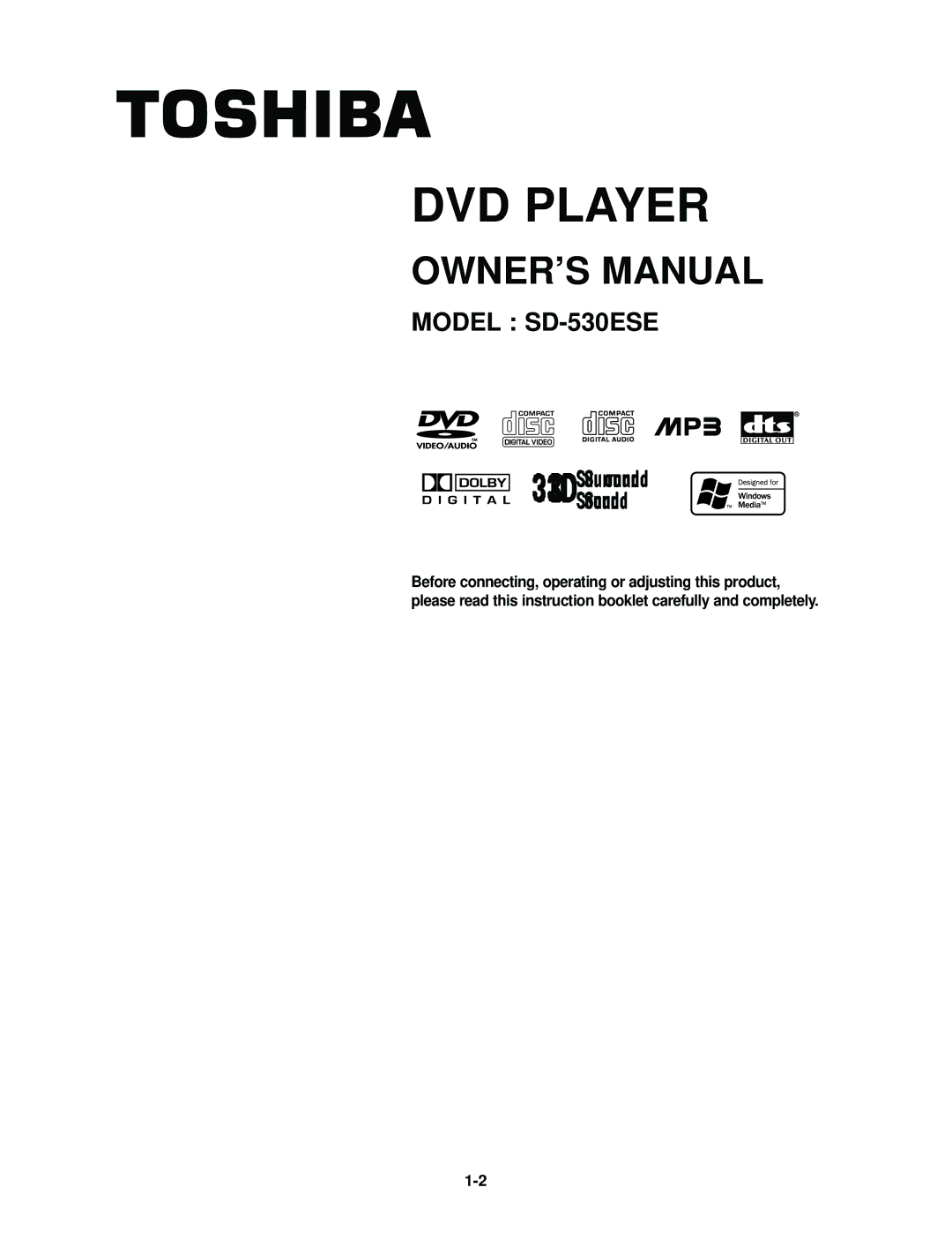 Kodak SD-530ESE owner manual DVD Player 