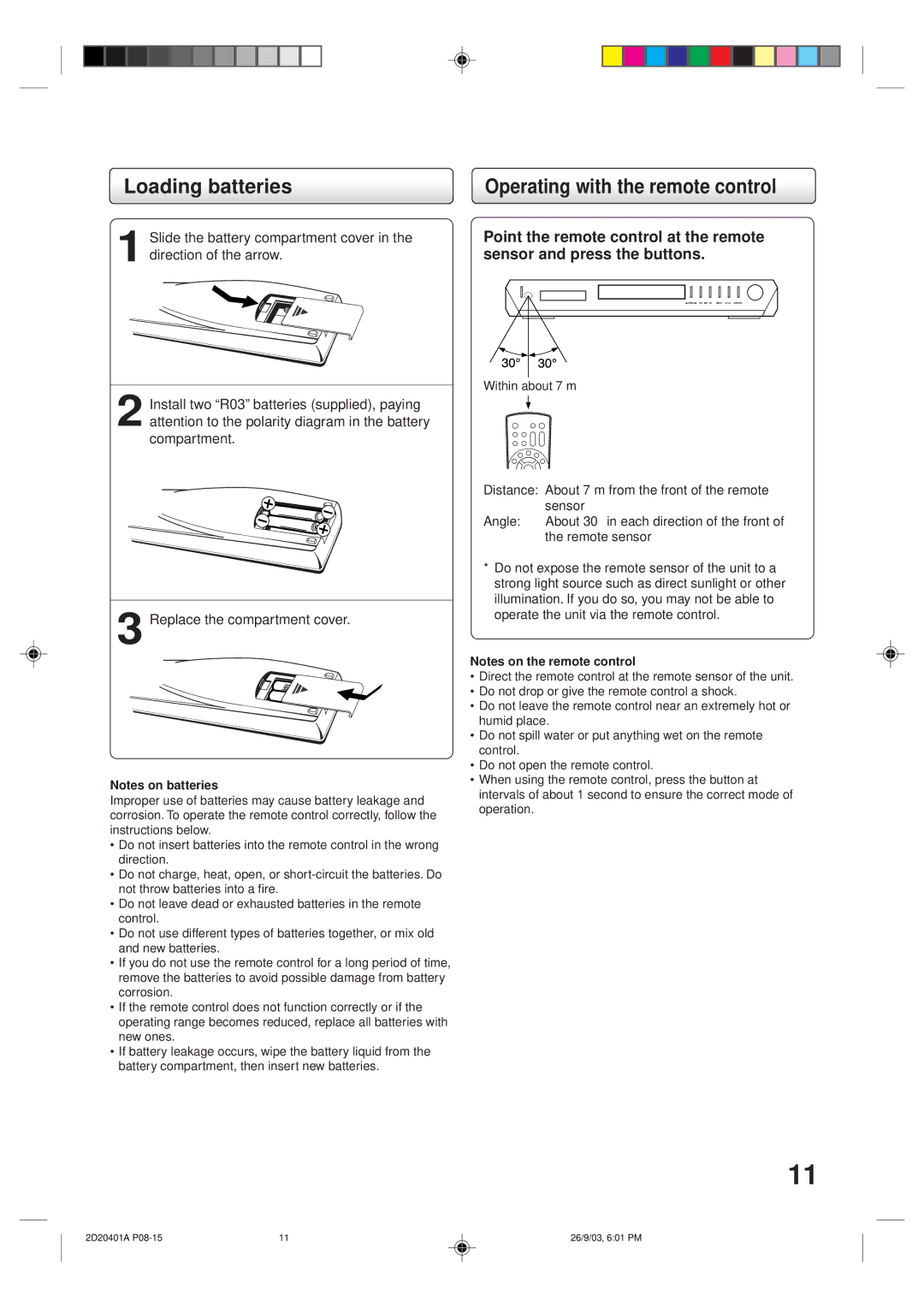 Kodak SD-63HK owner manual Loading batteries, Operating with the remote control 