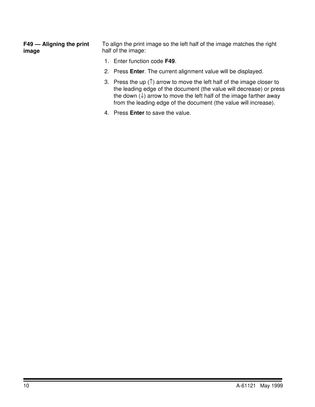 Kodak Series 3 manual F49 Aligning the print image 