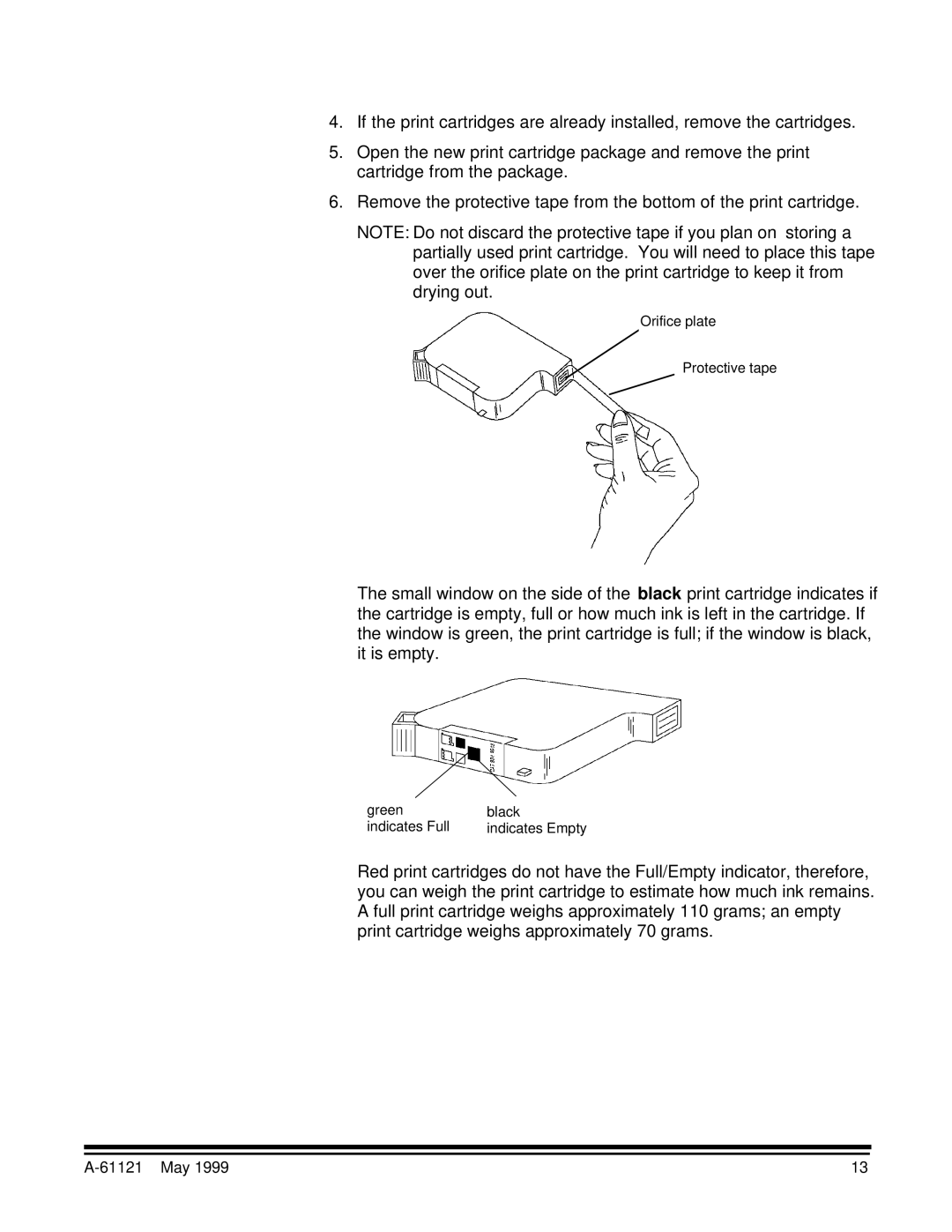 Kodak Series 3 manual Orifice plate Protective tape 