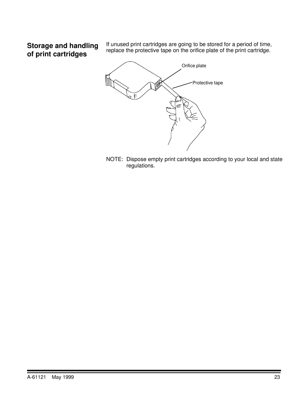 Kodak Series 3 manual Storage and handling of print cartridges 