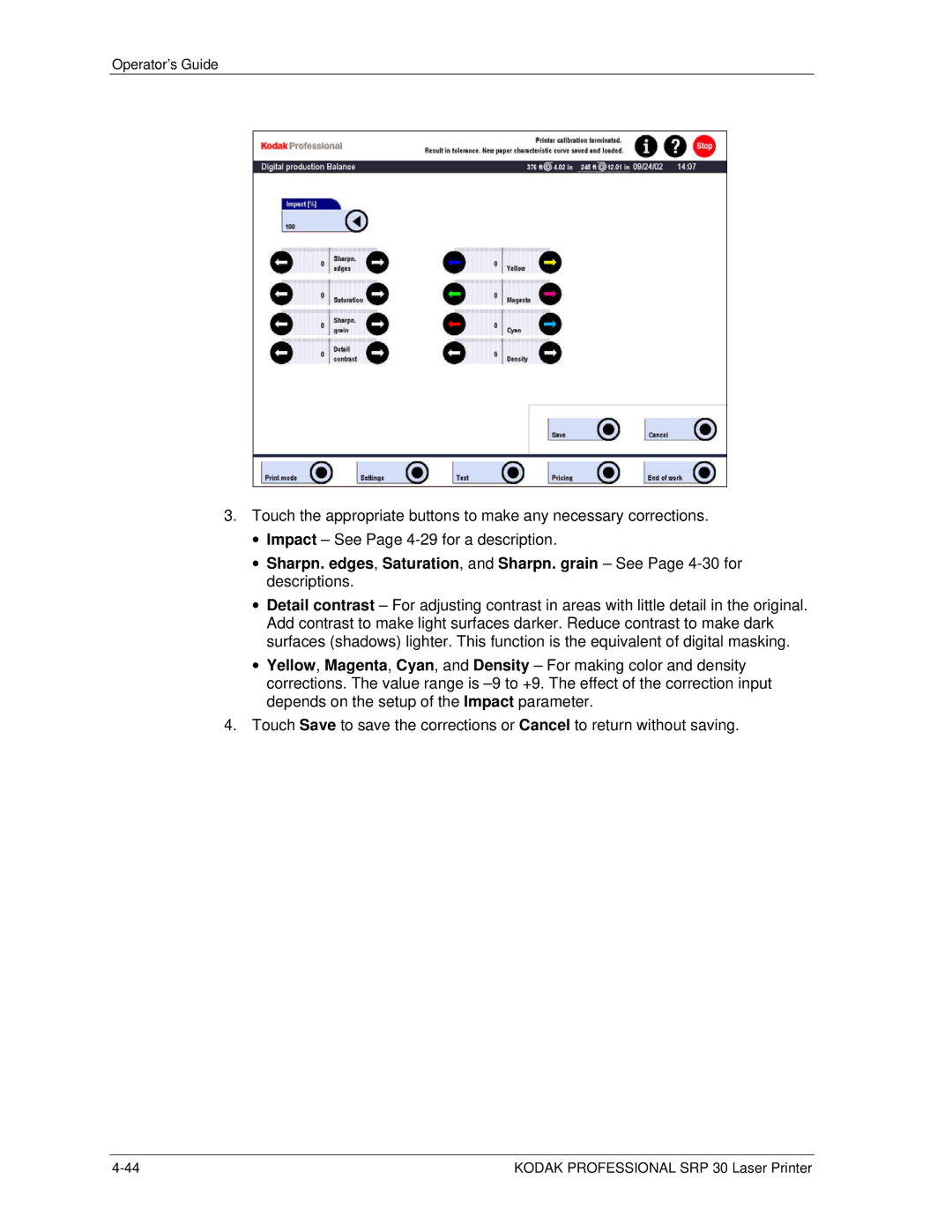 Kodak SRP 30 manual Operator’s Guide 