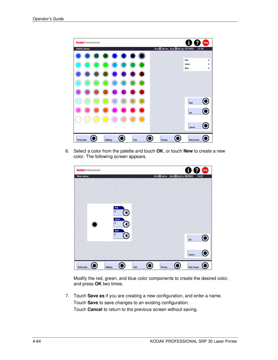 Kodak SRP 30 manual Operator’s Guide 