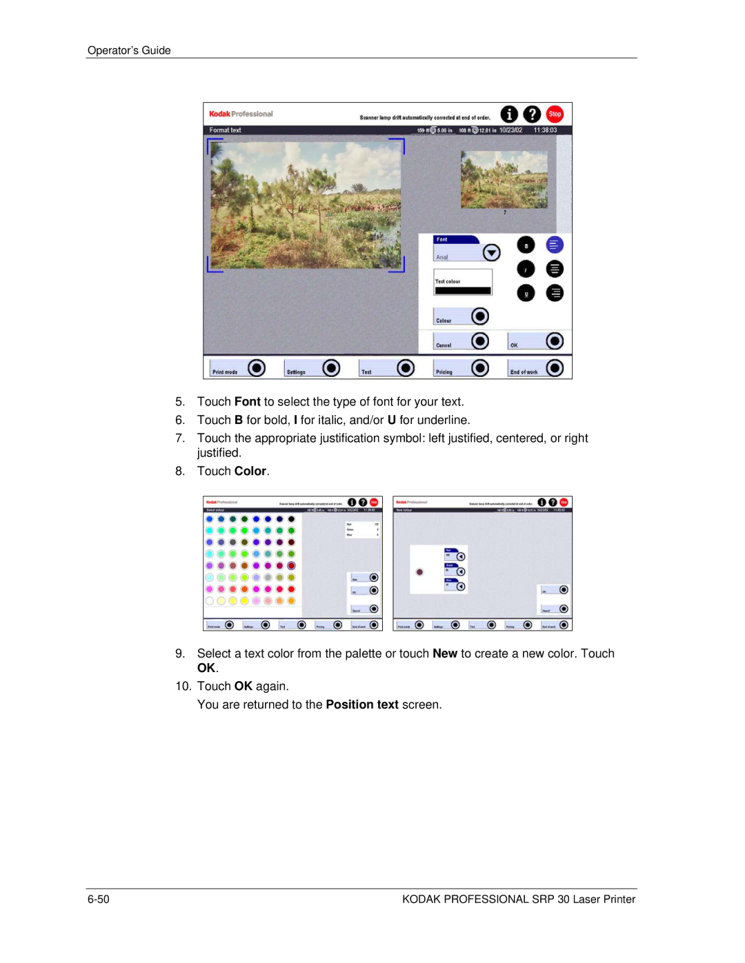 Kodak SRP 30 manual Operator’s Guide 