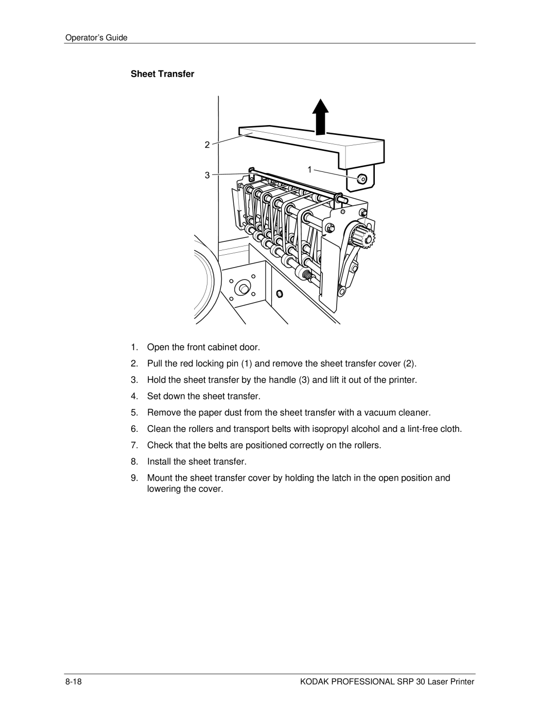 Kodak SRP 30 manual Sheet Transfer 