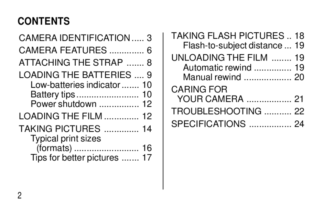 Kodak T20 user manual Contents 