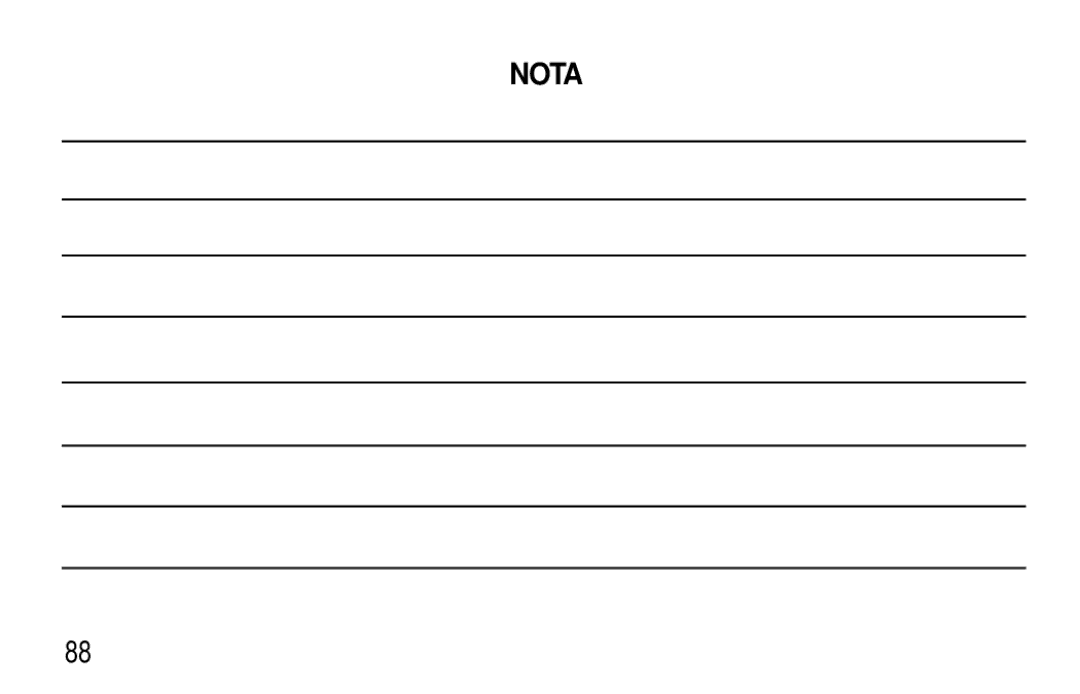 Kodak T30 user manual Nota 