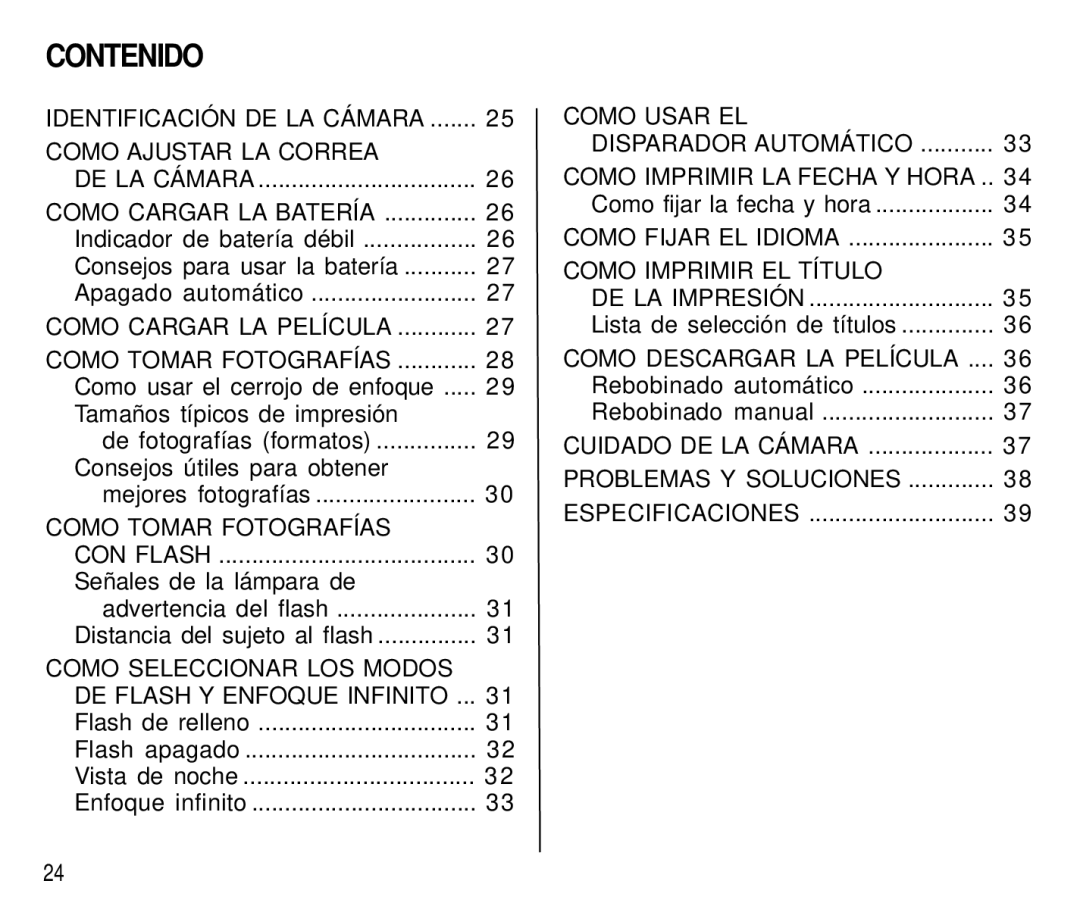 Kodak T550 manual Contenido, Tamaños típicos de impresión, Consejos útiles para obtener, Señales de la lámpara de 