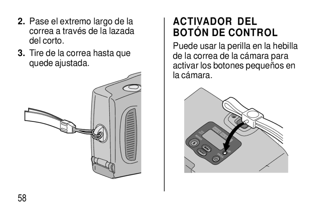 Kodak T570 manual Activador DEL Botó N DE Control 