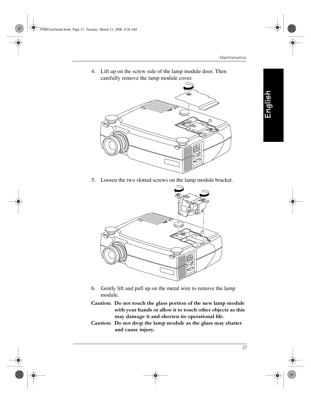 Kodak V600 Zoom manual Maintenance 