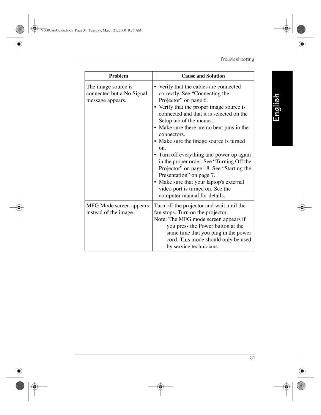 Kodak V600 Zoom manual V600UserGuide.book Page 31 Tuesday, March 21, 2000 826 AM 